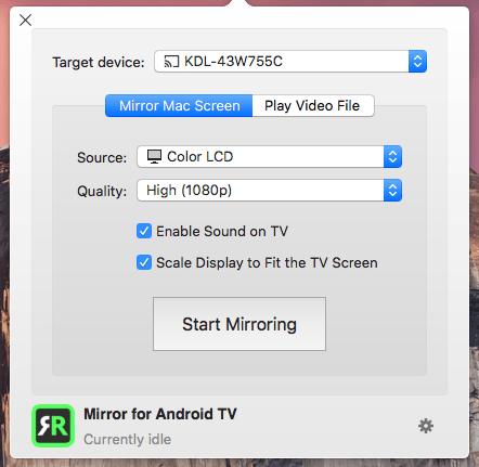 mac to tv for video diplay