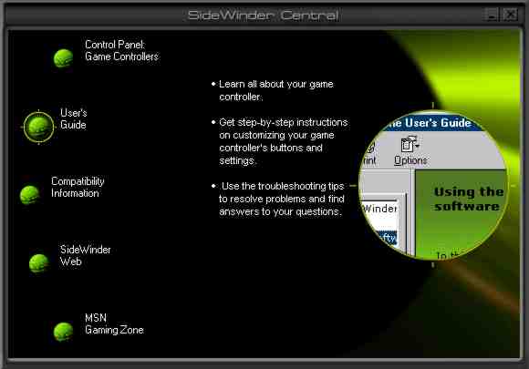 microsoft sidewinder plug & play game pad driver for mac
